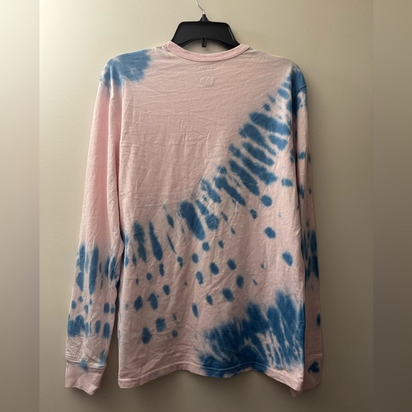 Arizona Jean Company Pink and Blue Long Sleeve Tie-Dye Tee - Picture 4 of 4